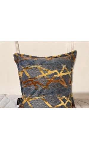 NİVEMESHOME CUSHION COVER 45X45 MATEO 67-03 BLUE-YELLOW