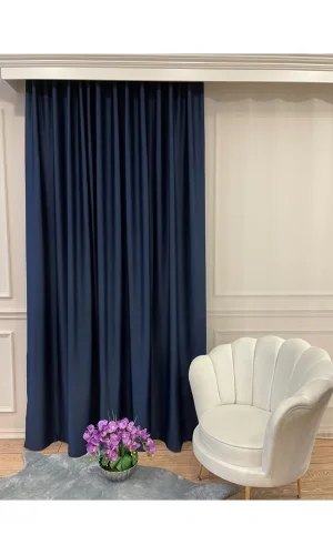 NİVEMESHOME LACİVERT BLACKOUT DÜZ KARARTMA GÜNEŞLİK APM