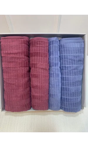 NIVEMESHOME LAND INDIGO-ROSA BAGNO SET ÖZDILEK