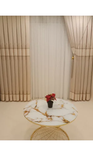 NİVEMESHOME LAVINYA VIZON V-115 (WIEN) 1/3 DICHT GEWEBTER VORHANG