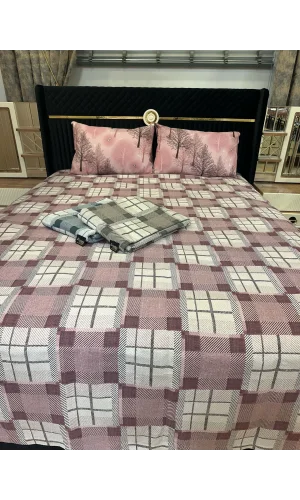 COPERTINA SINGOLA NIVEMESHOME LILLA 200X230 CON MOTIVO