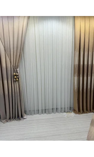 NİVEMESHOME LUGANO V-102 1/3 DENSAMENTE PLISADA CORTINA DE TUL APM