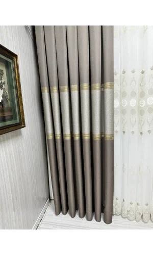 NİVEMESHOME MANAVGAT TOPRAK FT632113 V-5301 1/3 SIK PİLELİ FON PERDE APM