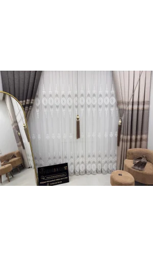 NİVEMESHOME FAIRYTALE 1/3 THICK PLEATED SHEER CURTAIN APM