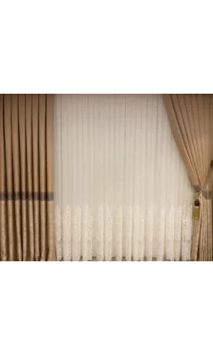 NİVEMESHOME MELİSA PANO VORHANG GOLDR BESCHWERT 1/3 GEDÄMMTE VORHANG APM