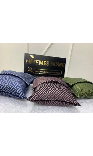 NİVEMESHOME MONET ZIGZAG KISSENBEZUG BEIGE 45 X 45