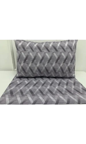 NIVEMESHOME BLAU GESTREIFTES MUSTER 2ER PACK KISSENBEZUG 50X70 MIT REIßVERSCHLUSS