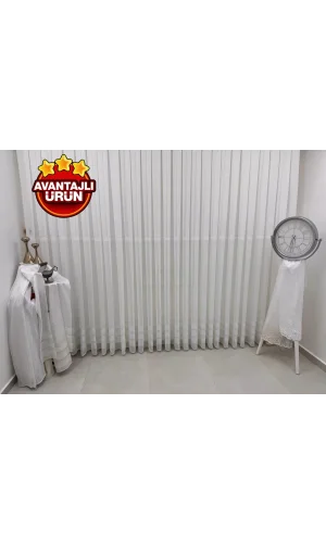 NİVEMESHOME NATUREL DSN:6004 V- SILBER DETAILLIERT 1/3 DICHT TÜLL VORHANG