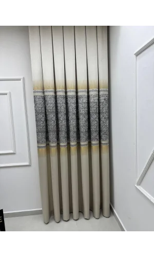 NİVEMESHOME NİLÜFER V -122 1/3 SIK PİLELİ FON PERDE APM