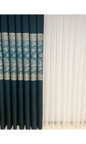 NİVEMESHOME NİNA GRÜN 1/3 DICK GEFALTETER VORHANG APM