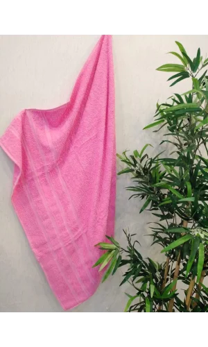 TOALLA DE BAÑO ROSA NIVEMESHOME CINAR