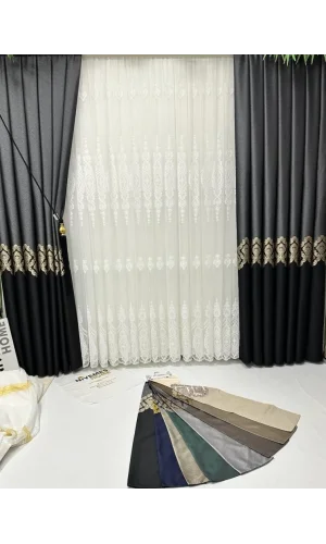 NİVEMESHOME PERA DSN:2753 1/3 TIGHTLY PLEATED TULLE CURTAIN APM