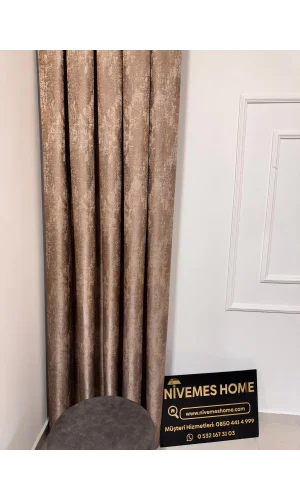 NİVEMESHOME PERA V-5302 1/3 SIK PİLELİ FON PERDE APM