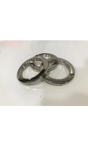 NIVEMESHOME CURTAIN CAPSULE PLASTIC RING SILVER