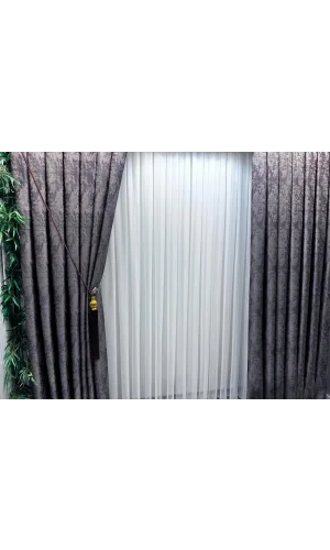 NİVEMESHOME SEDA 1811 1/2,5 TELA DE TUL DE LÍNEAS ESTRIADAS