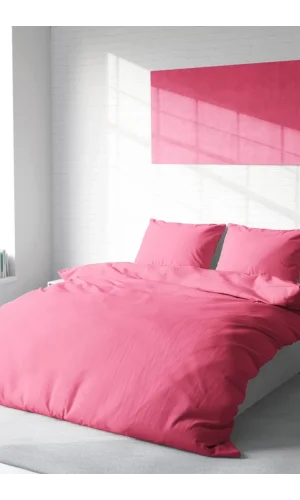 SET LENZUOLA MATRIMONIALI 100% COTONE ROSA ZUCCHERO NİVEMESHOME