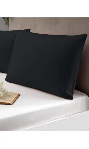 FUNDA DE ALMOHADA NEGRACILIAR NIVEMESHOMEO