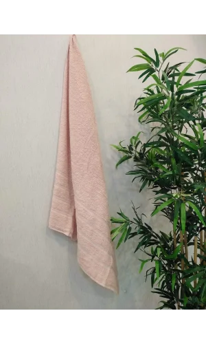 TOALLA DE BAÑO DE NIVEMESHOME SALMÓN RIZADO