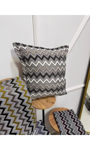 NIVEMESHOME COJÍN DE CAFÉ CON LECHE DE FIBRA GRIS RELLENO 45X45