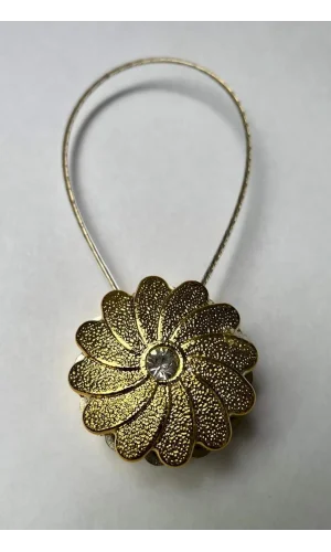 NİVEMESHOME TAŞLI GOLD PERDE TOKASI