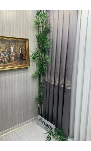 NİVEMESHOME ТИТУС СЕРЕБРЯНЫЙ FJ632145 V-5422 1/3 ПЛОТНО ПЛЕТЕНАЯ ЗАВЕСА АПМ