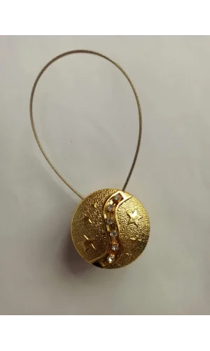 NİVEMESHOME TROPEZ GOLD RUNDER VORHANG CLIP