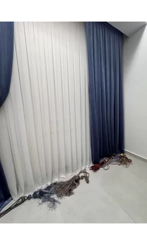 NİVEMESHOME VERA METAL TULLE CURTAIN HEAVYWEIGHT DOES NOT REQUIRE IRONING 1/3 DENSE PILE TULLE CURTAIN APM