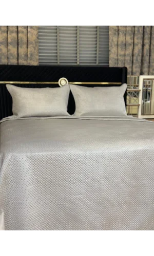 NİVEMESHOME BETTBEZUG SET DOPPELBETT 240X260 GRAU TOSKANA