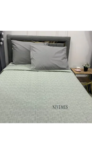 NIVEMESHOME VERDE 200X230 COPRILETTO SINGOLO MATRIMONIALE