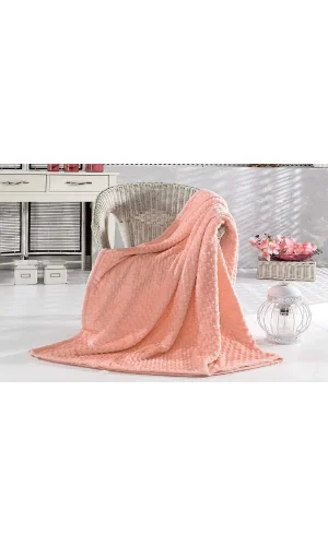 PEARLY POWDER DOUBLE BED TOMURCUK SOFT BLANKET MERINO