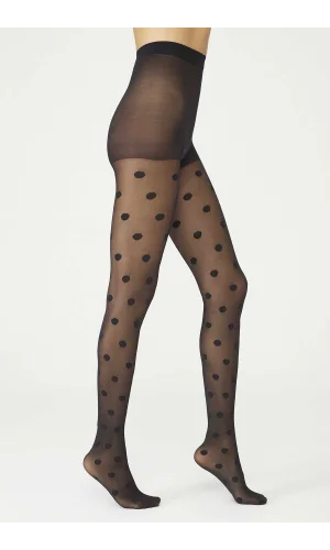 COLLANT A POIS PENTI BLACK S-M