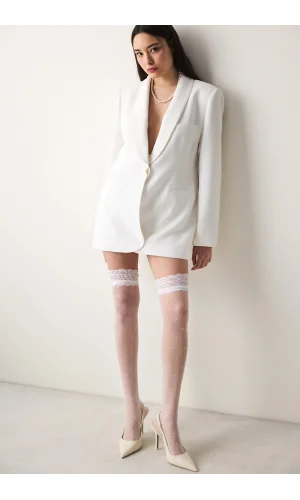 PENTİ BRİDAL JARTİYER ÇORAP B.BEYAZ L/XL