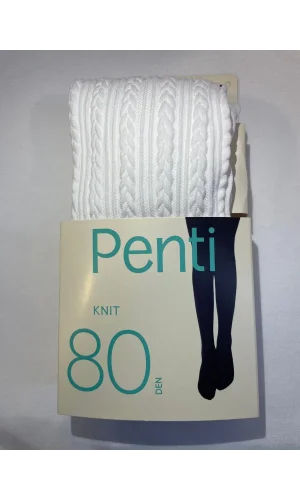 PENTİ PRETTY KNIT 80 DEN KÜLOTLU ÇORAP BEYAZ 9-10 YAŞ