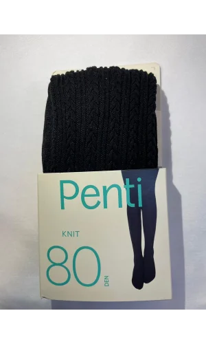 PENTİ PRETTY KNIT 80 DEN KÜLOTLU ÇORAP SİYAH 2-3 YAŞ