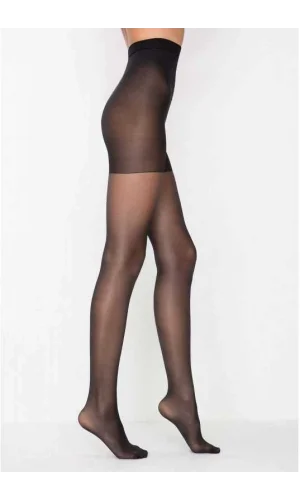 PENTI NERO SILHOUETTE CORSETTO COLLANT XXL