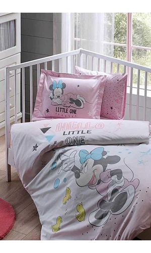 SET LENZUOLA PER BAMBINI A BOLLE DI MINNIE DISNEY