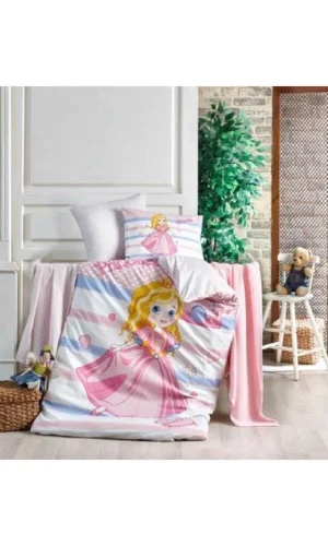 CROWN CRYSTAL PRINCESS BAMBOO WEAVE BABY SET