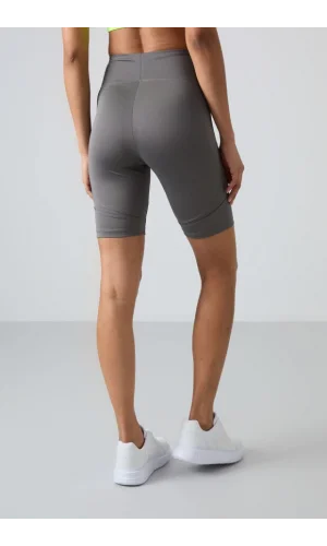 TOMMY LIFE T15BY-91013 WOMENS CYCLIST TIGHTS DARK GRAY