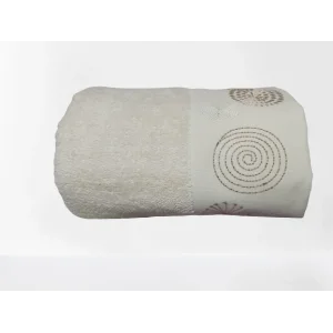 AREL BEJ 50*90 KAPAMA BEZ BORDURLU NAKIŞLI HAVLU