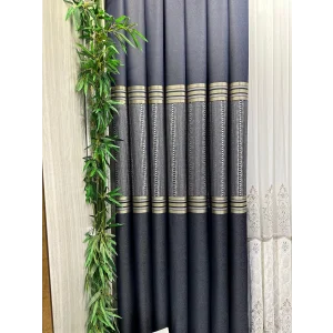 MIZRAKLI FT632256 V-502 AZUL MARINO 1/3 DENSIDAD DE PELO DENSO CORTINA DE FONDO APM