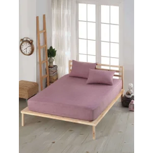 NİVEMESHOME 160*200 ROSE DUST FITTED SHEET SET