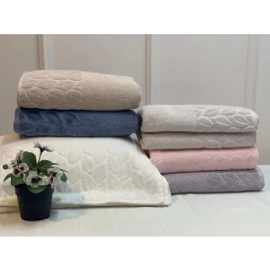 NIVEMESHOME 249 TOALLA JACQUARD ECRÚ HAZAL NURPAK