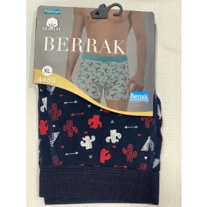 NİVEMESHOME 4480 HERREN LYCRALE BAUMWOLLE BOXER MIT MUSTER XL KLAR