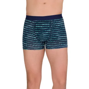 NİVEMESHOME 4480 HERREN LYCRALI BAUMWOLLBOXER GRÜN BLAU GEMUSTERT L KLAR