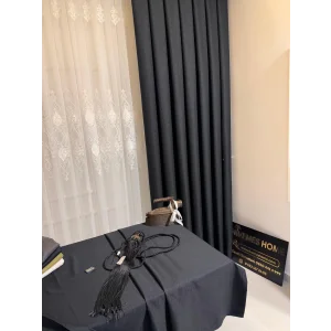 NİVEMESHOME АНТРАЦИТ 140X220 ЛЬНЯНОЙ СКАТЕРТИ