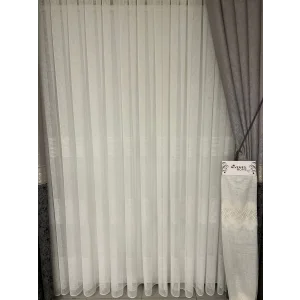 NİVEMESHOME BİGE KETEN HY016 1/3 SIK PİLELİ TÜL PERDE APM