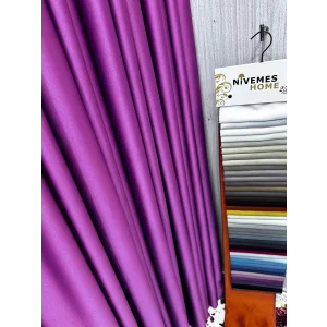 NİVEMESHOME BLACKOUT 12441 V-17 LİLA PERDE APM