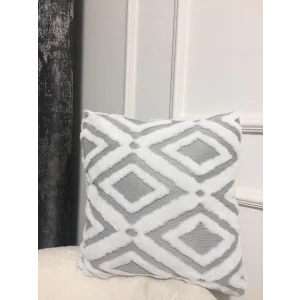 NİVEMESHOME BOHEM PUNCH GREY DEKORATİF KIRLENT YASTIK KILIFI 44X44 CM