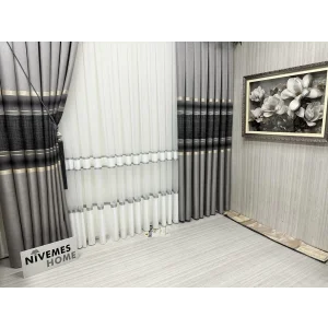 NİVEMESHOME BONİSSA 1/3 SIK PİLELİ TÜL PERDE APM