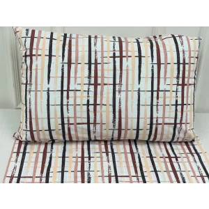 NIVEMESHOME FUNDA DE COJÍN DE 2 PIEZAS ESTAMPADA CON TAPA 50X70